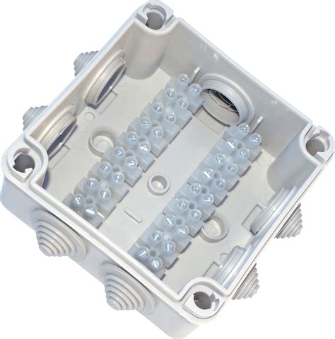 2 terminal junction box|small junction box with terminals.